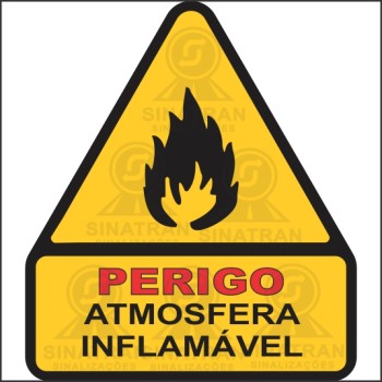  Perigo- Atmosfera inﬂamável 